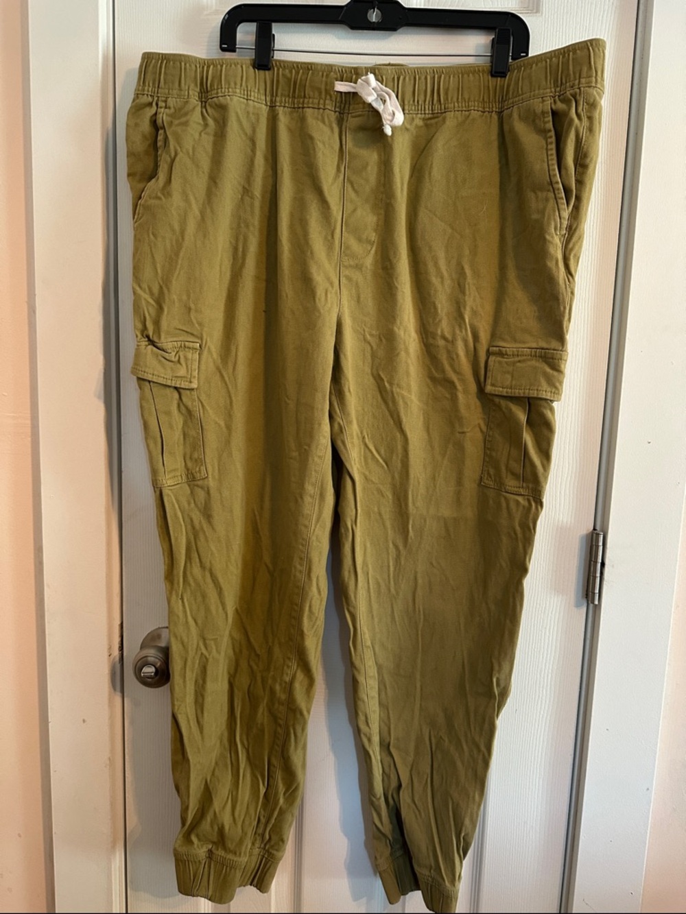 dip Khaki Jogger Pants with Drawstring 3XLT
